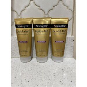 3- Neutrogena Build A Tan Gradual Sunless Tan 6.7 Ounce New